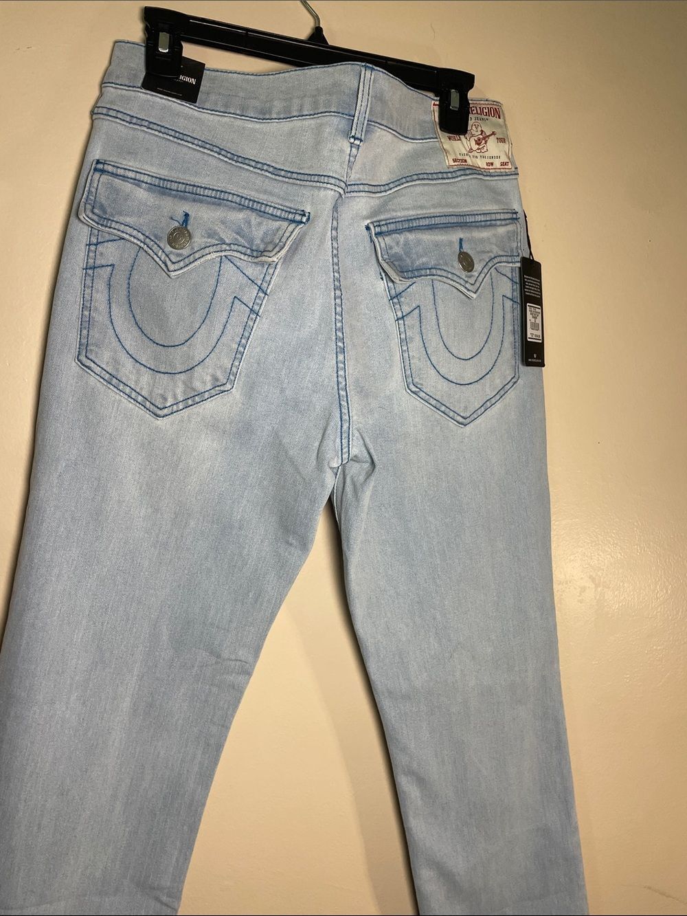 True Religion Ricky SN Flap Straight Jeans  Authentic Mens True Religion 32/34